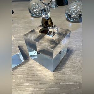 Acrylic Riser Stand Display Block Clear Polished Solid 3x3x2” .75 Lbs Square